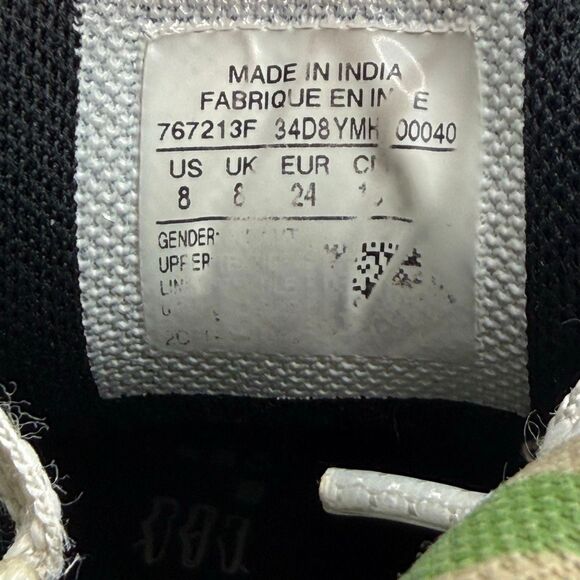 Converse All Star Chuck Taylor Green Camo Hi Top Black Canvas Lace Up Sneakers - - Picture 10 of 10